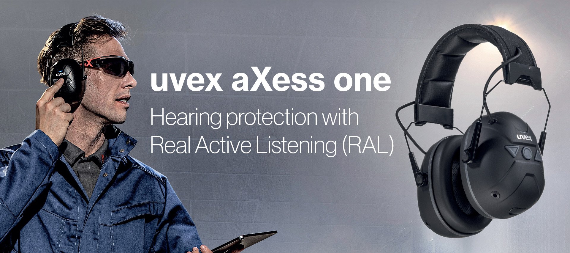 uvex aXess one connected hearing protection
