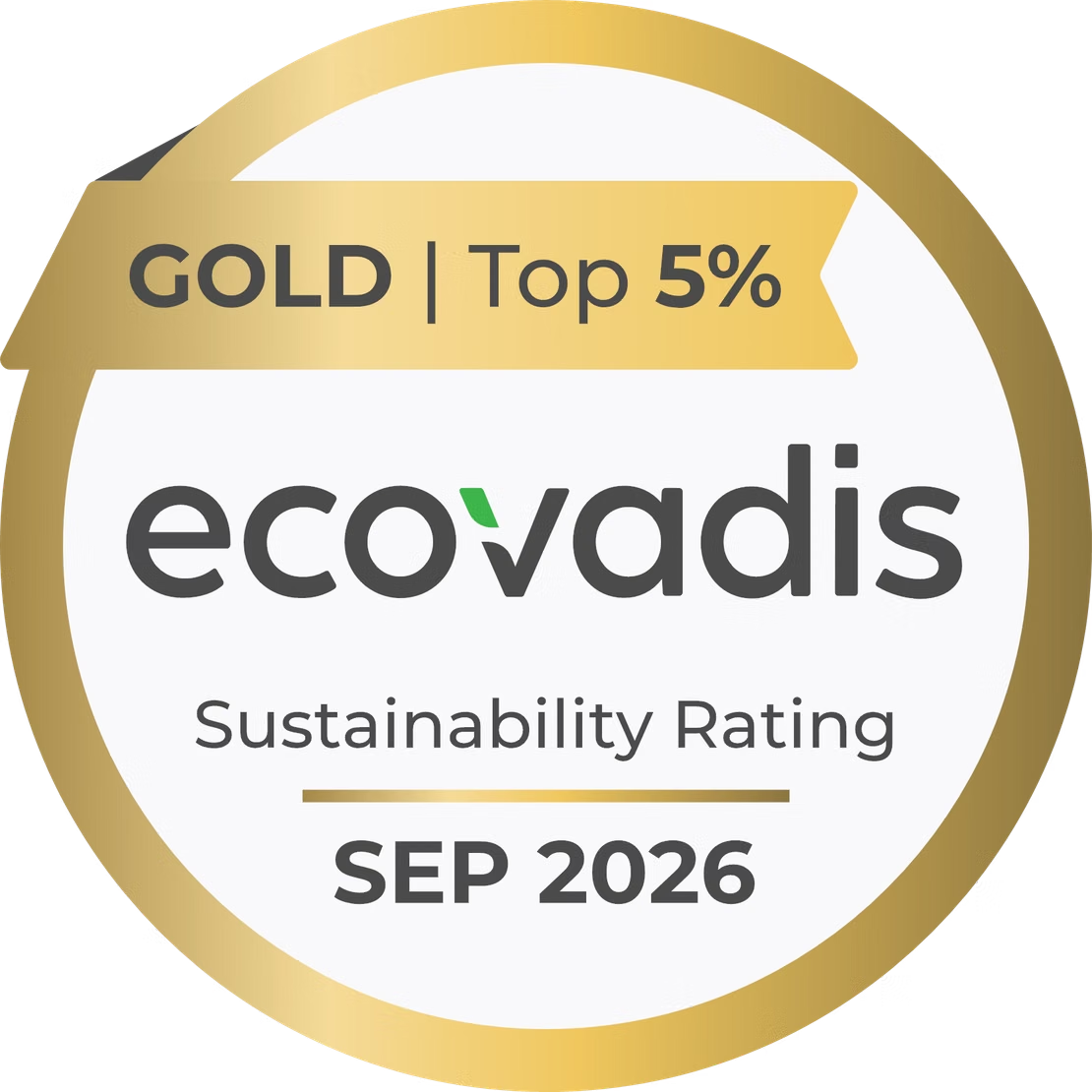 EcoVadis Gold logo