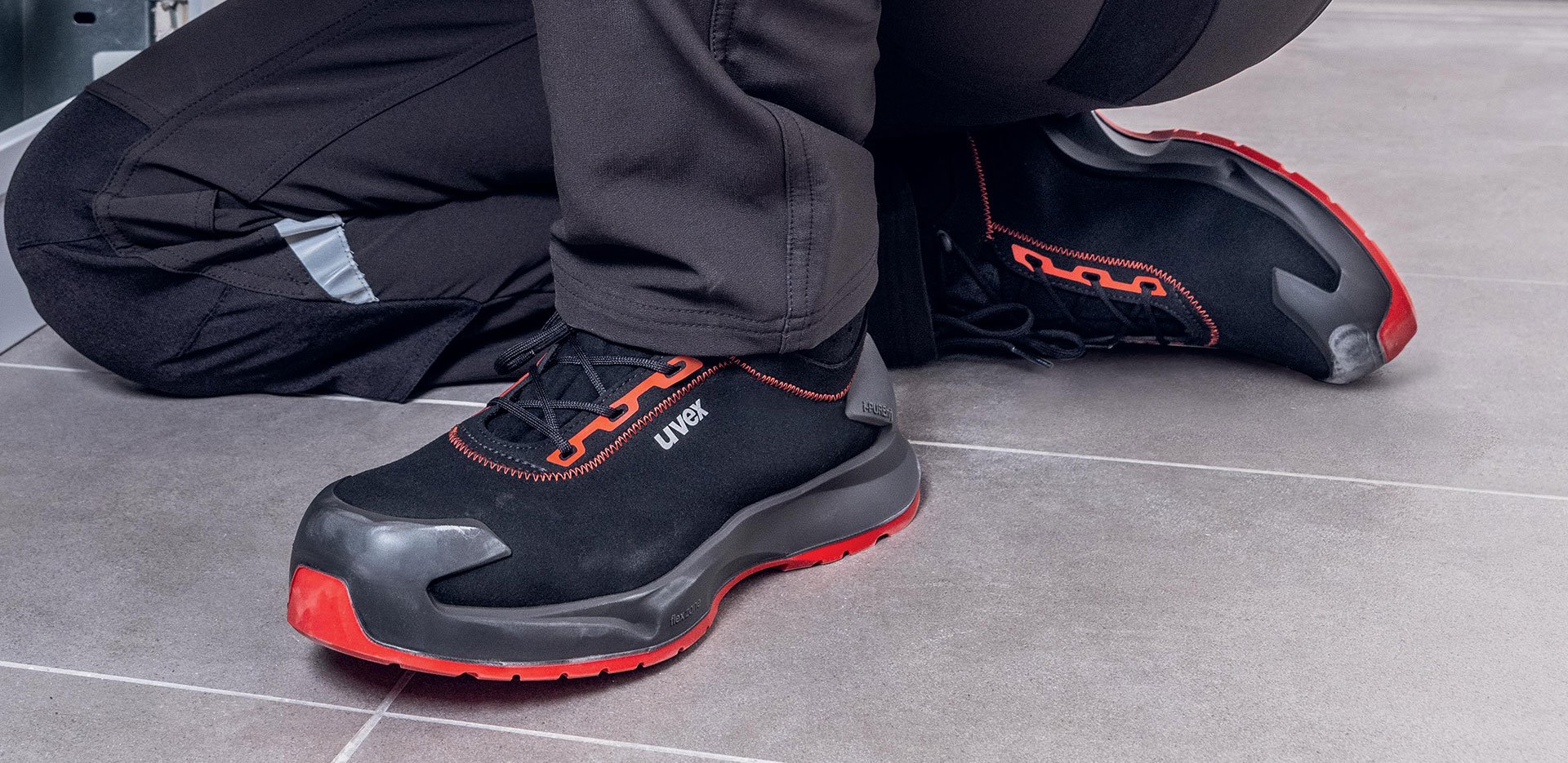 uvex 1 x-craft construction and logistics safety shoe for high agility and flexibility in construction and logistics