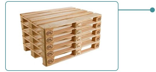 Use of Euro pallets (exchange system) as a standard