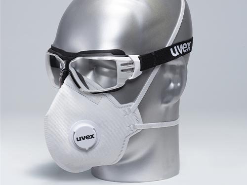 Combination with uvex protective eyewear