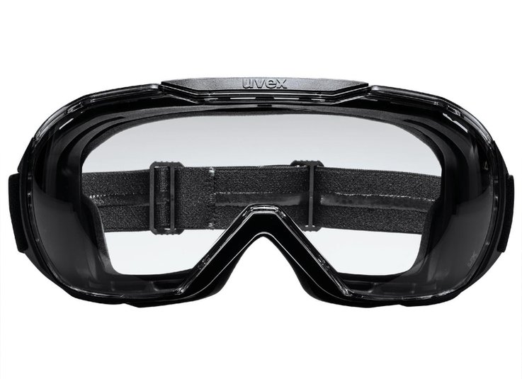 uvex megasonic tactical Vollsichtschutzbrille mit rahmenlosem Design