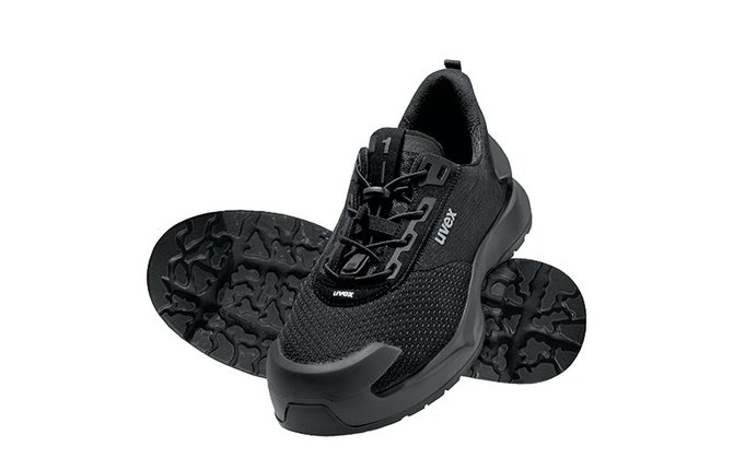 flexible safety shoe for craftsmen black