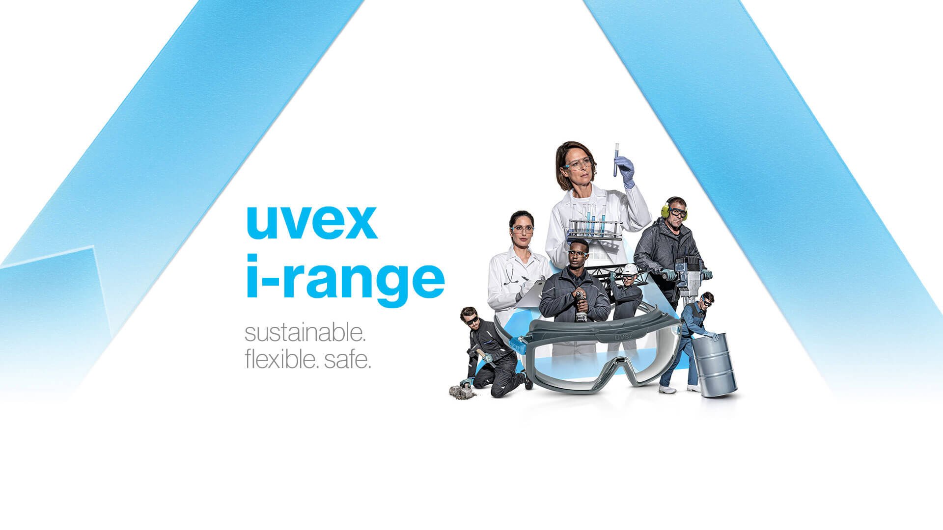 [Translate to Indonesian:] The sustainable 3in1 safety eyewear range