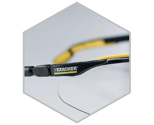 Pad printing on the side arms 