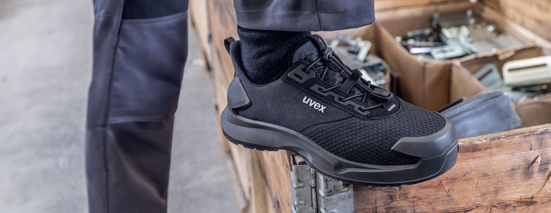 uvex 1 x-craft pro safety shoe black for craftsmen and do-it-yourselfers