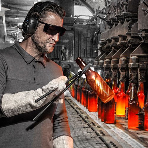 uvex IR-ex infrared protection safety glasses contact