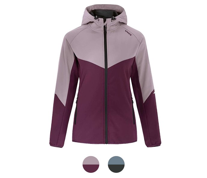 Breathable, windproof, water-repellent and sutainable softshell jacket for women uvex Hardhöhe