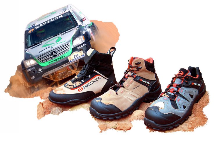 Heckel as official supplier of protective equipment for the Merces Team at the Dakar Rally 2008