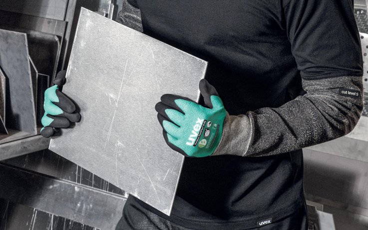 uvex Bamboo TwinFlex D SG thin cut protection gloves with excellent sense of touch