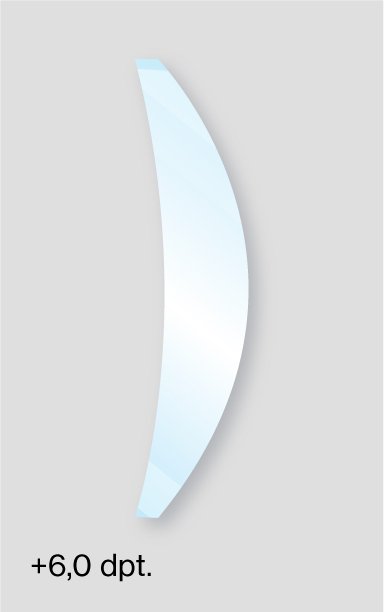 Schutzbrille mit Sehstärke Brechungsindex Scheibenmaterial CR39 1.5 bei +6,0 Dioptrien