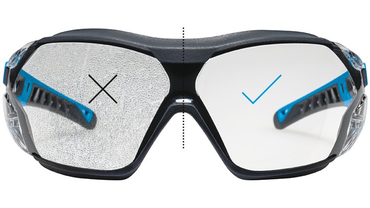 uvex pheos nxt guard scratch-resistant and anti-fog safety glasses