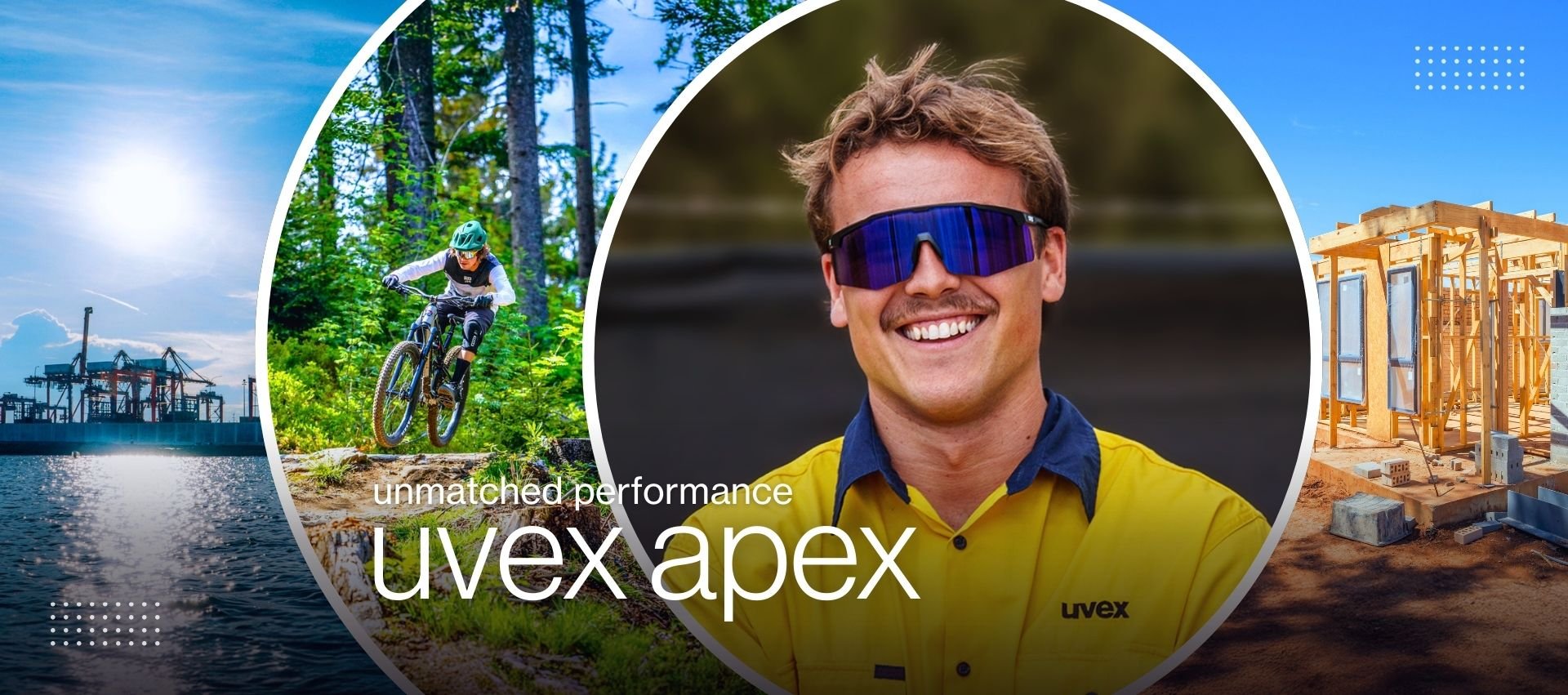uvex apex safety glasses - banner