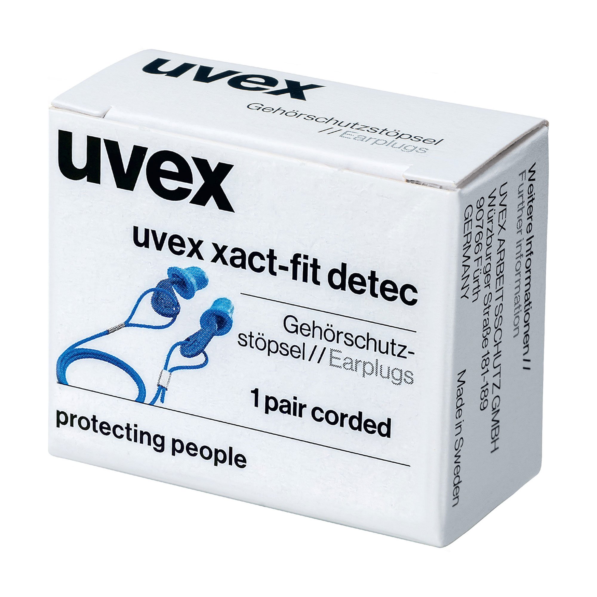 uvex xact-fit detec disposable earplugs