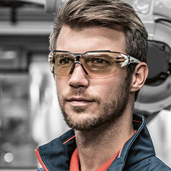 Contrast enhancing safety eyewear