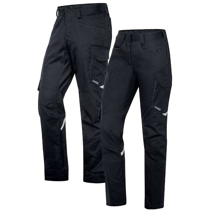 automotive industry workwear black slim fit cargo trousers for men and women