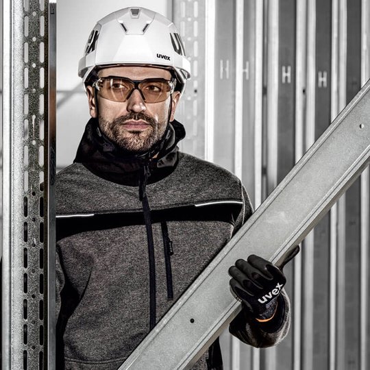 Blue light protection for safety glasses CBR65