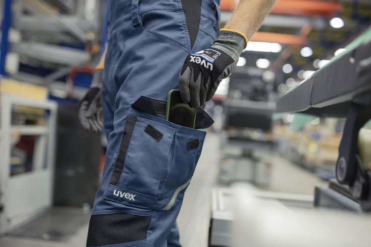 uvex suXXeed industry sporty workwear for industrial workers with practical pockets