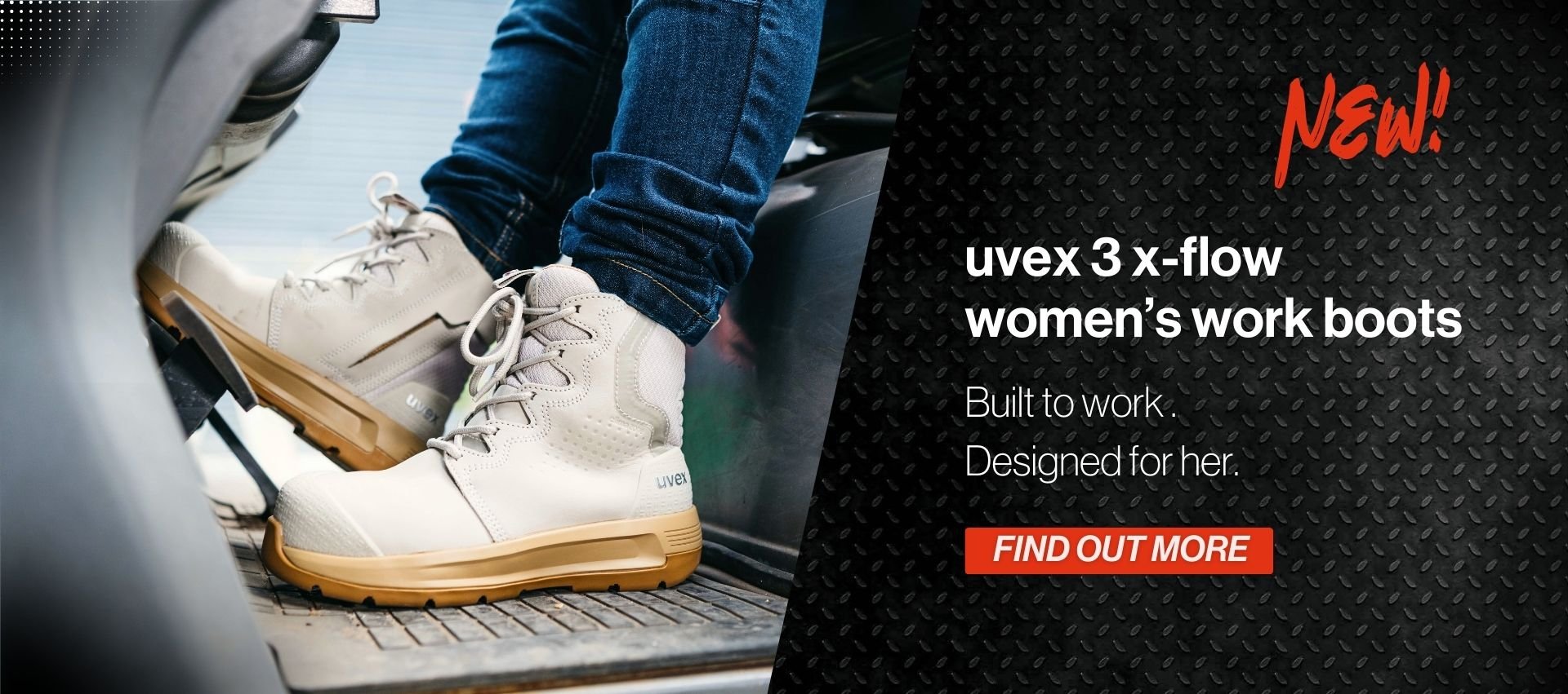 uvex 3 x-flow womens work boots website banner