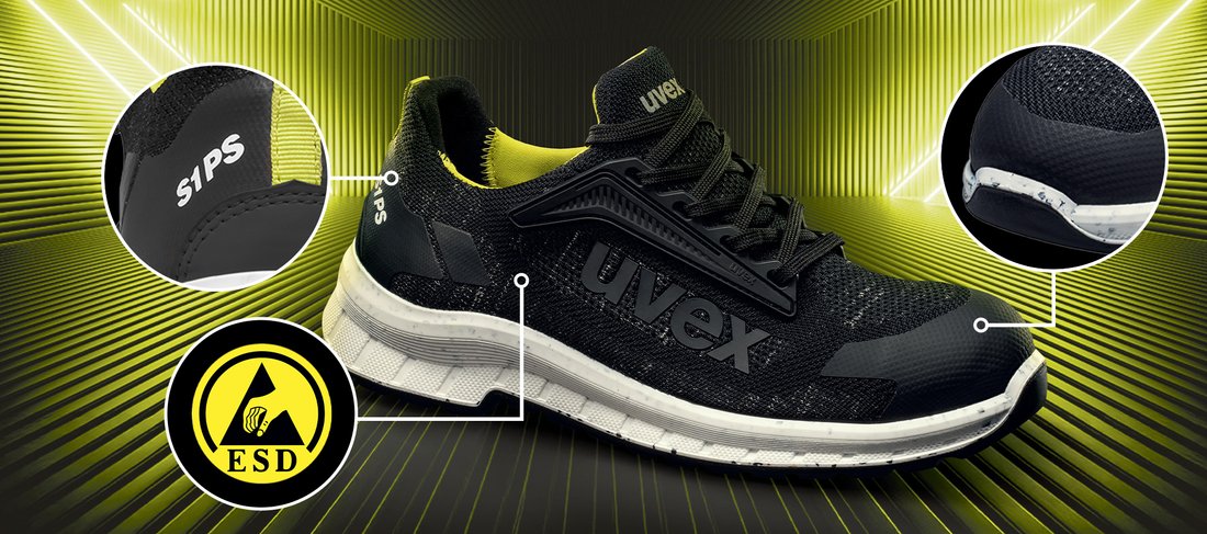 uvex 2 trend ESD-compatible safety shoes in various protection classes