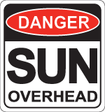 Danger sun overhead logo