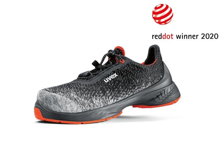Red Dot Design Award 2020 für den Sicherheitsschuh uvex 1 G2