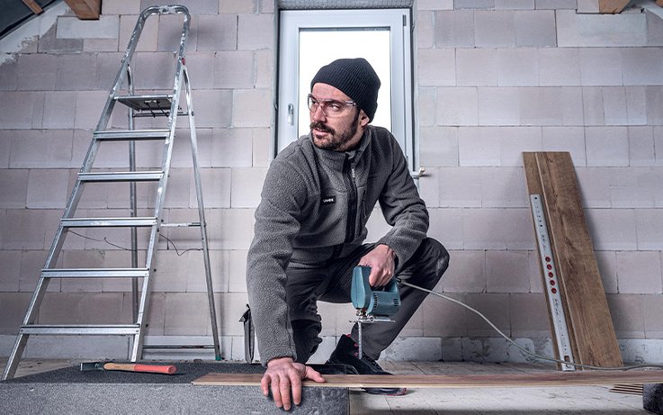 Sporty workwear for professional craftsmen