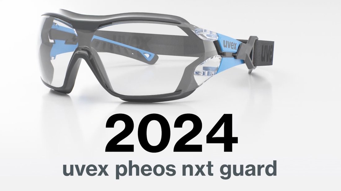uvex nxg guard protective and comfortable safety glasses in the video