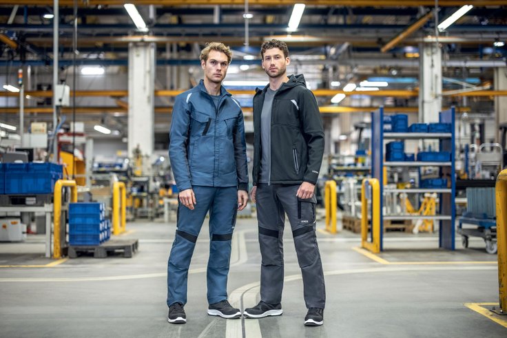 [Translate to Deutsch:] uvex suXXeed industry robuste Arbeitshosen, Arbeitsjacken und Shirts für die Industriearbeit