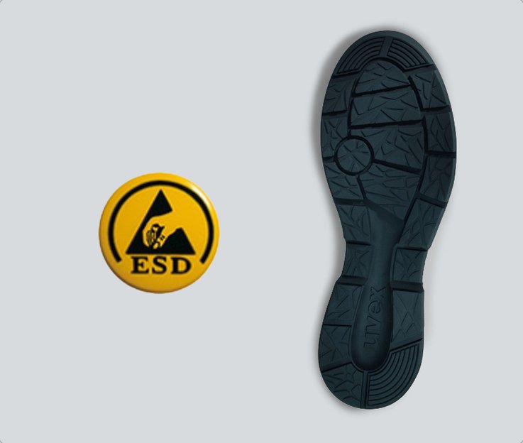 [Translate to Danish:] Ergonomic polyurethan walking sole with SRC and ESD