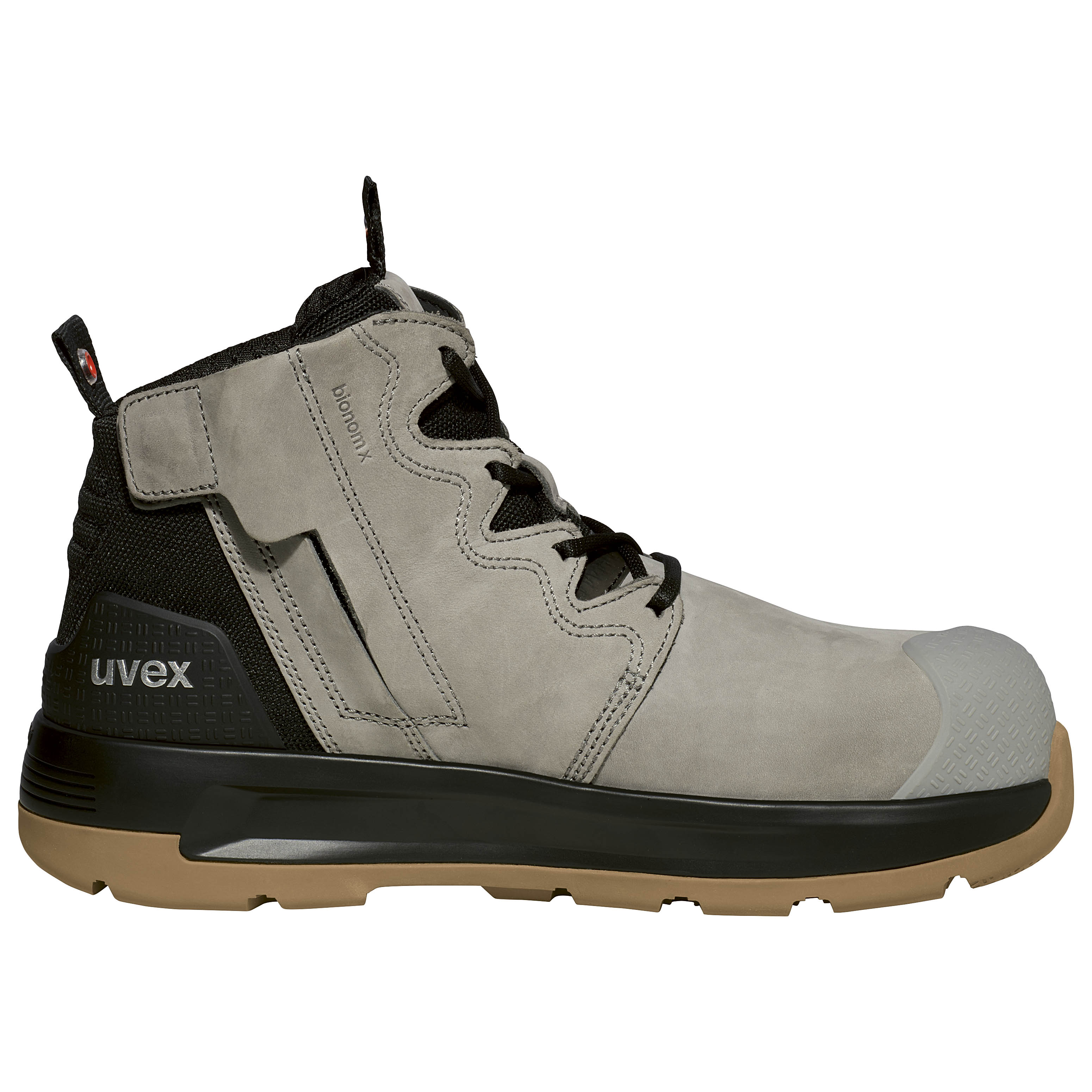 uvex 2 x-flow zip wolf grey work boots (AU) | Work Boots