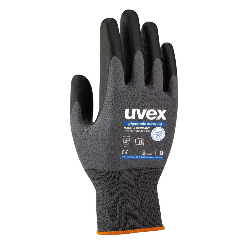guantes de protecci/ón hidr/ófugos Gris 3 pares de guantes multiusos para jard/ín guantes de trabajo ligeros UVEX SAFETY Phynomic Allround Guantes de protecci/ón multiusos herramientas y empresas