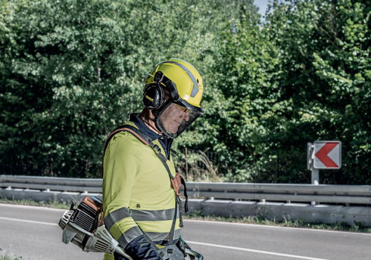 Safety helmets | uvex pheos faceguard mesh visor with hearing protection