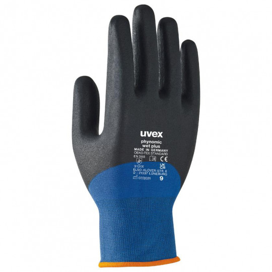 Safety gloves | uvex phynomic wet plus safety glove