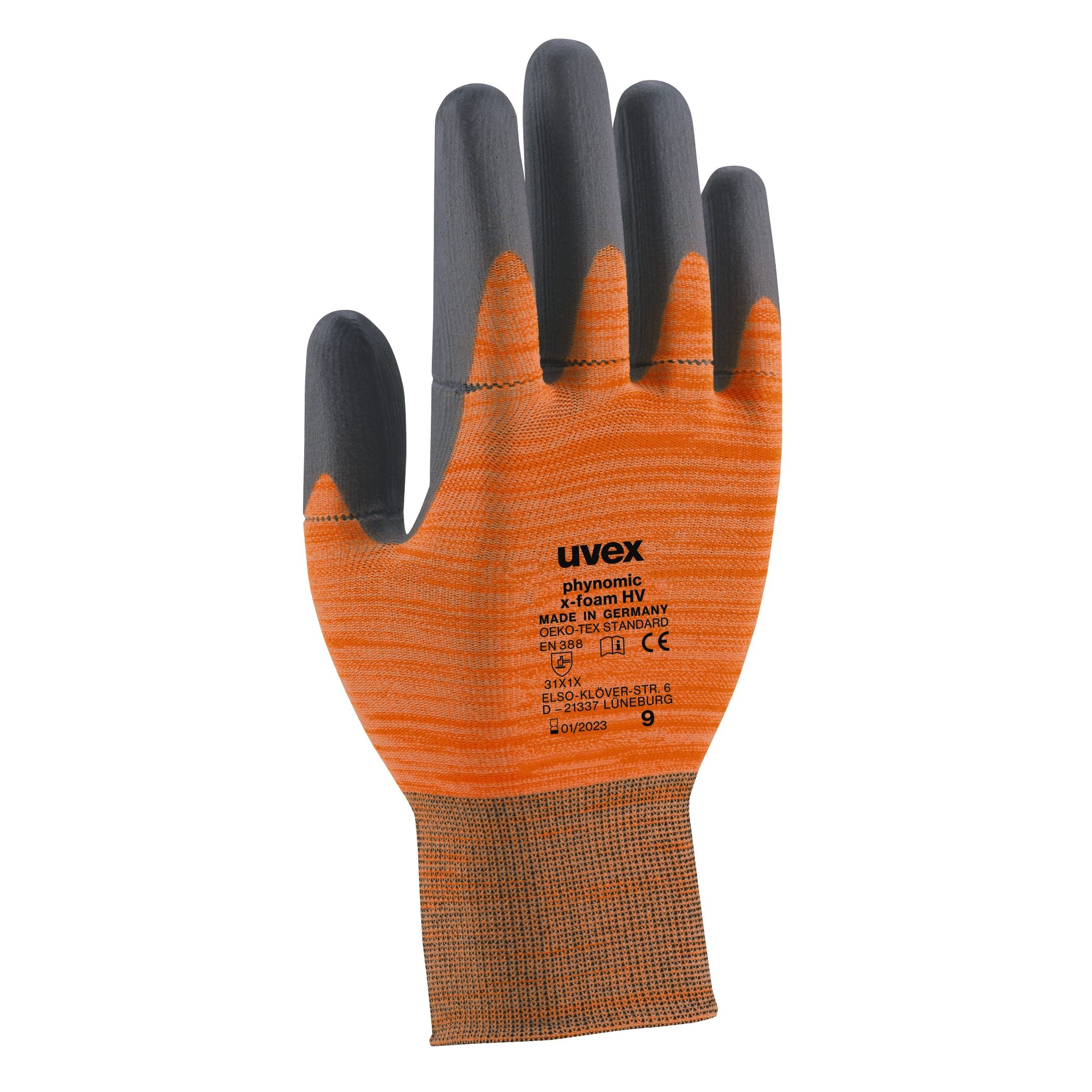 Uvex Phynomic X Foam Hv Safety Glove Safety Gloves Uvex Safety