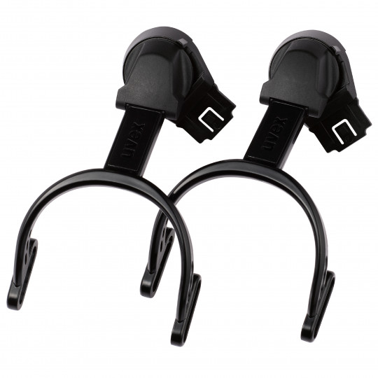 Earmuff helmet connection for 30-mm slot
