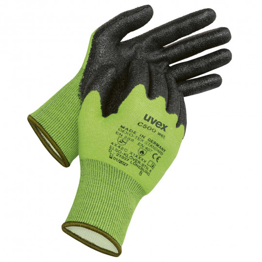 Safety gloves | uvex C500 wet cut protection glove