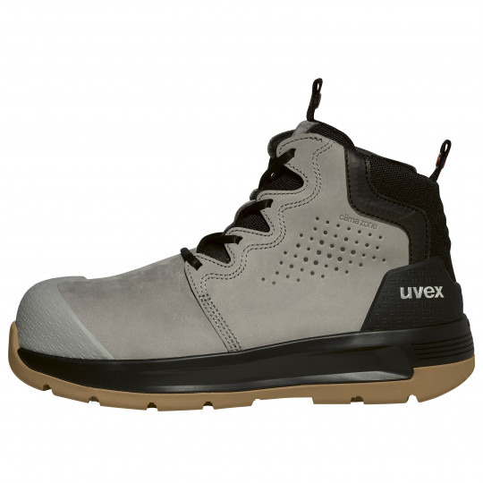 Work Boots | uvex 2 x-flow zip wolf grey work boots (AU)