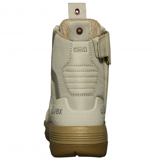 Work Boots | uvex 3 x-flow wmns zip (cement and tan) - women's work boot