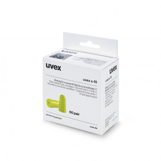 uvex x-fit disposable earplugs mini dispenser