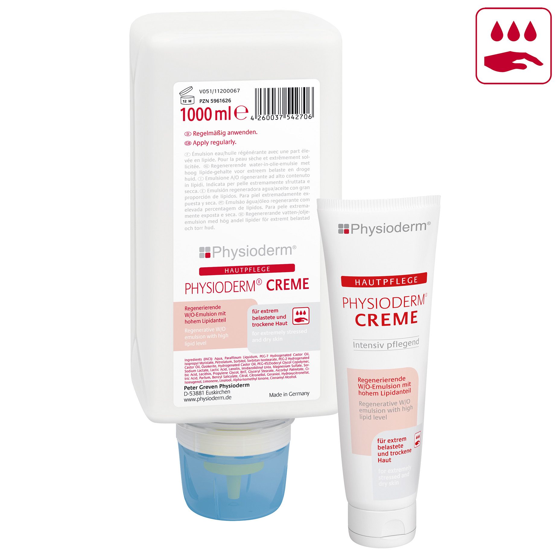 Physioderm pracovni kosmetika | uvex safety | PHYSIODERM CREME® Physioderm pracovni kosmetika | PHYSIODERM CREME®