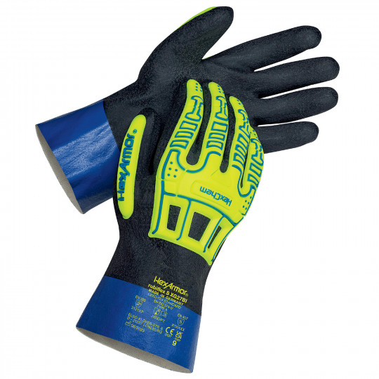 HexArmor rubiflex S XG27BI chemical and impact protection glove