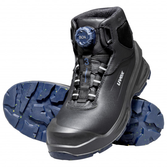 Munkavédelmi lábbeli | uvex 3 MACSOLE® fűzős bakancs S3S FO CI HI HRO SC SR BOA® Fit rendszerrel