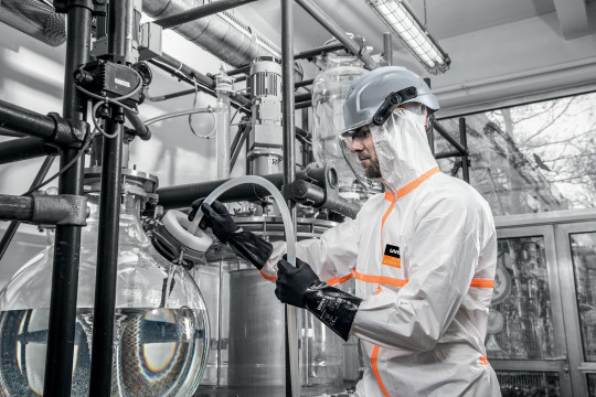 Guantes de seguridad | Guante de protección contra productos químicos uvex u-chem 3100