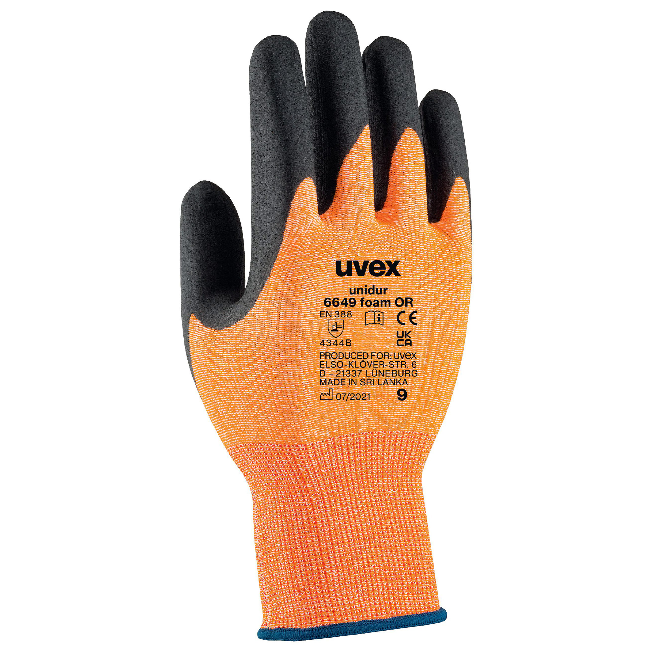 uvex unidur 6649 foam OR safety glove | Safety gloves