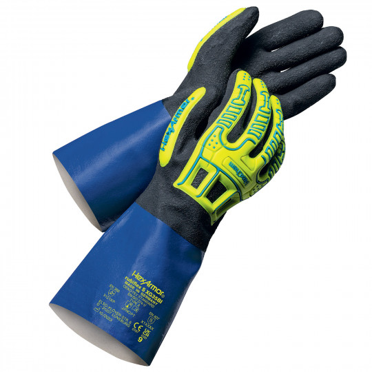 HexArmor rubiflex S XG35BI chemical and impact protection glove