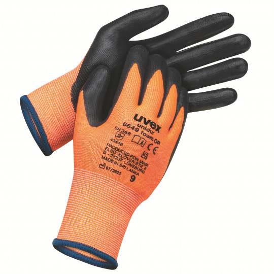 uvex unidur 6649 foam OR safety glove