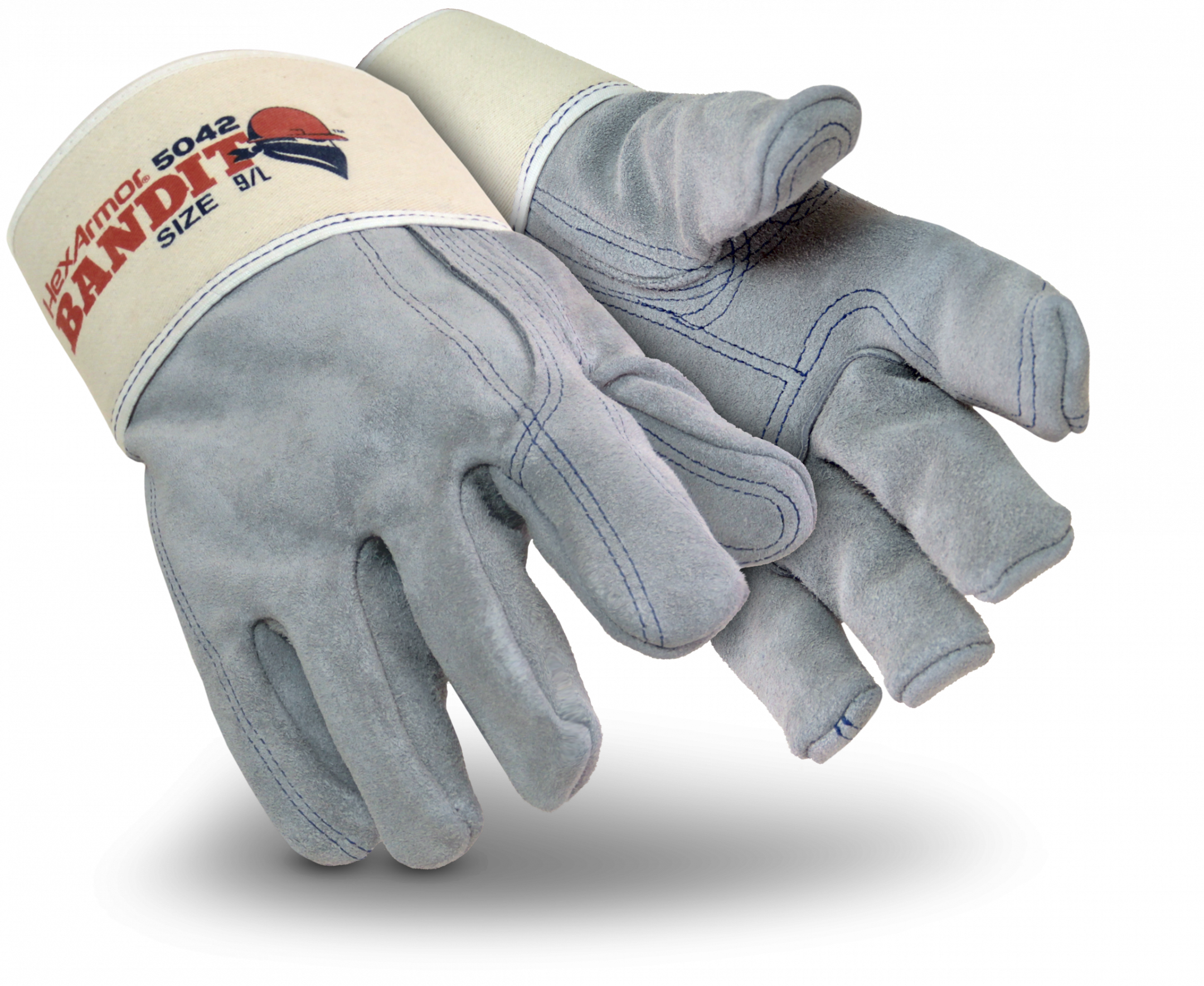 Heavy-duty, puncture-resistant leather work gloves HexArmor® Bandit® 5042 Heavy-duty, puncture-resistant leather work gloves HexArmor® Bandit® 5042