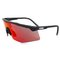 Safety Glasses | uvex apex safety glasses – Black, White Splatter / Red Mirror Lens