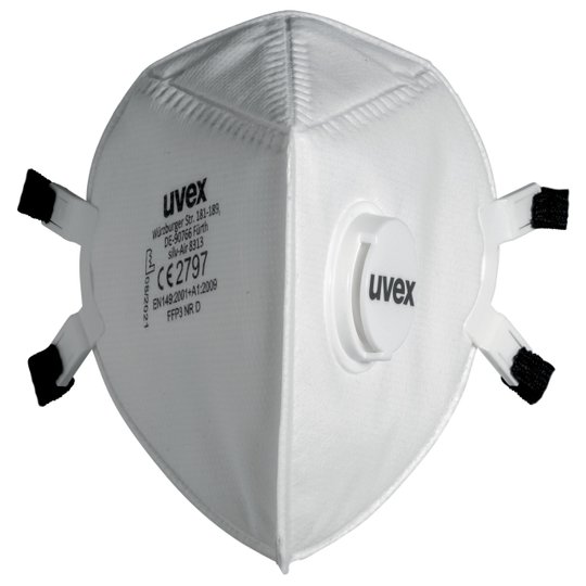 Respiratory Protection | FFP3 flat-fold mask uvex silv-Air p 8313